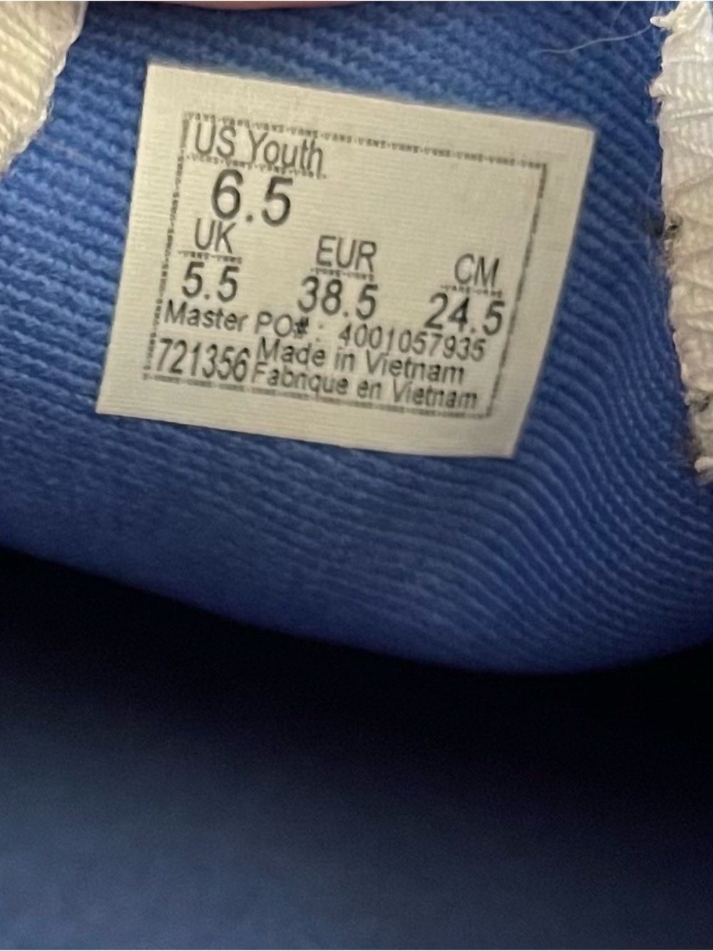 Vans Kids Slip-On Checkerboard Sneakers Classic Blue and White - Picture 8 of 8